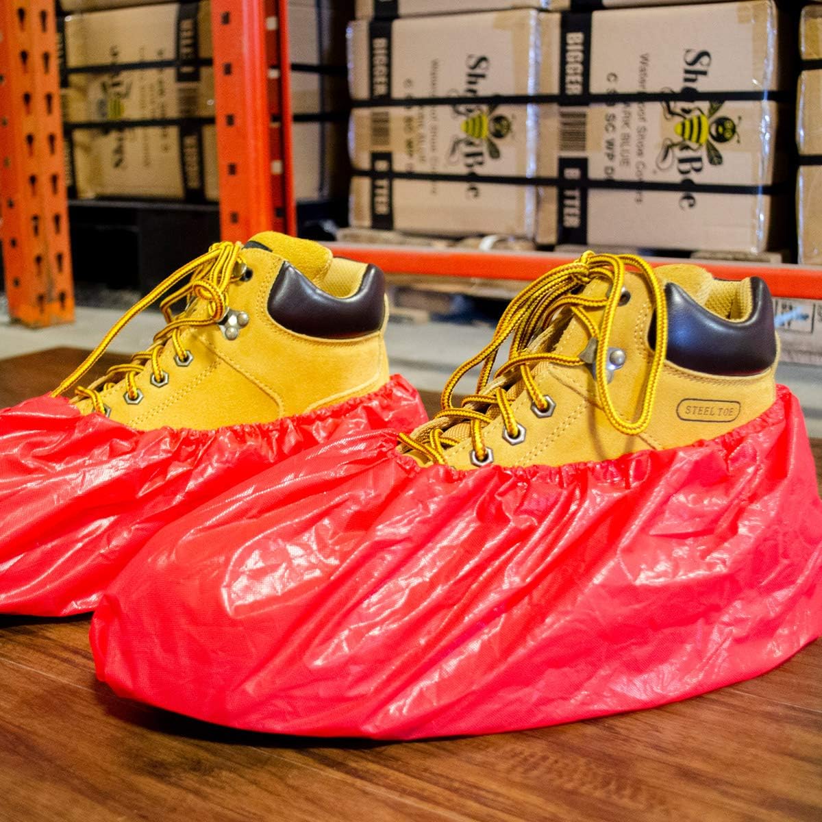 Shubee Waterproof Shoe Covers - Despite The Stormy Day 5 ShuBee Waterproof Shoe Covers, Red (40 Pair) - Protective Shoe Covers - Amazon.com