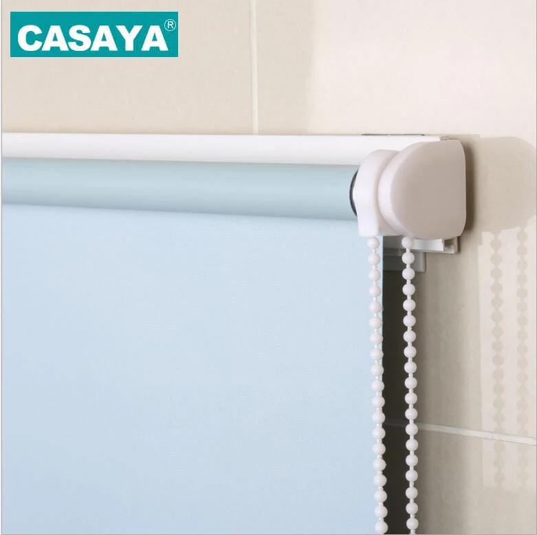 CASAYA No Drill Window Blinds Easy Installation Light Filtering Full Shade Roller Blinds Made to Measure