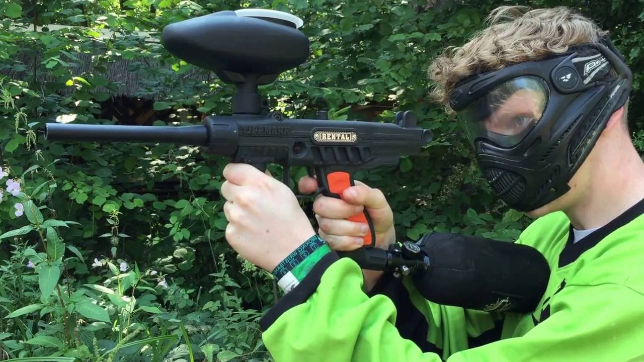 Paintball Uzi - "Mesmerized" Dynamic People 2 FT50 'Uzi' semi-auto - YouTube