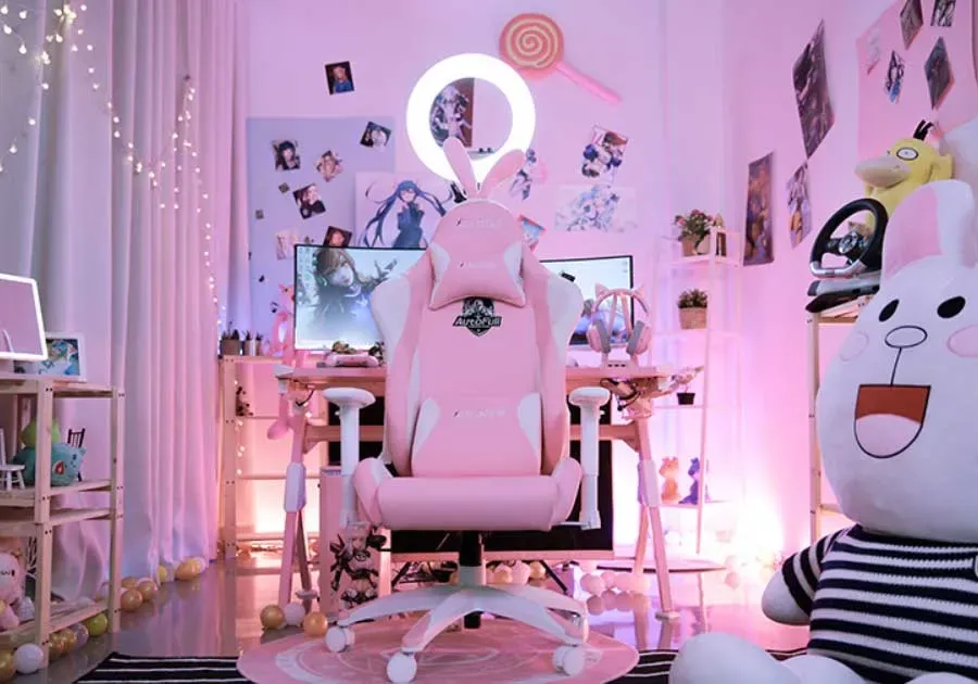 Pink Gaming Chair With Bunny Ears: Keep You Comfortable For Hours 5 Pink Gaming Chair With Bunny Ears