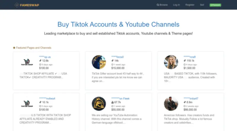 Fameswap: The Ultimate Marketplace for Social Media Asset Acquisition 2 fameswap 1