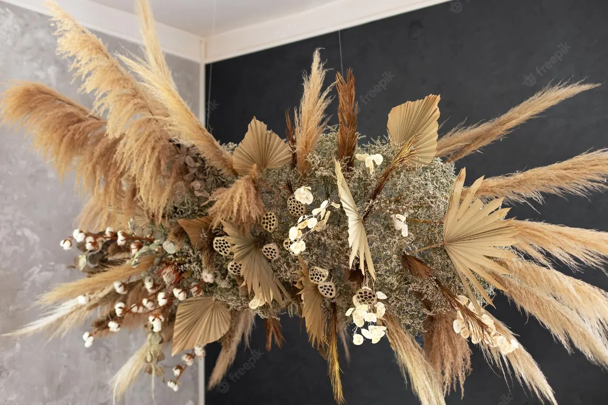 Enjoy nature year-round with YYS 21Pcs Boho Home Decor Fluffy Dried Flowers & Grasses 1 Fluffy Dried Pampas Grass