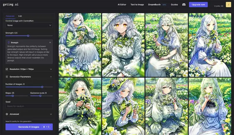 Unveiling the Magic of getimg.ai: The All-In-One AI Creative Toolkit 5 getimg user interface demo