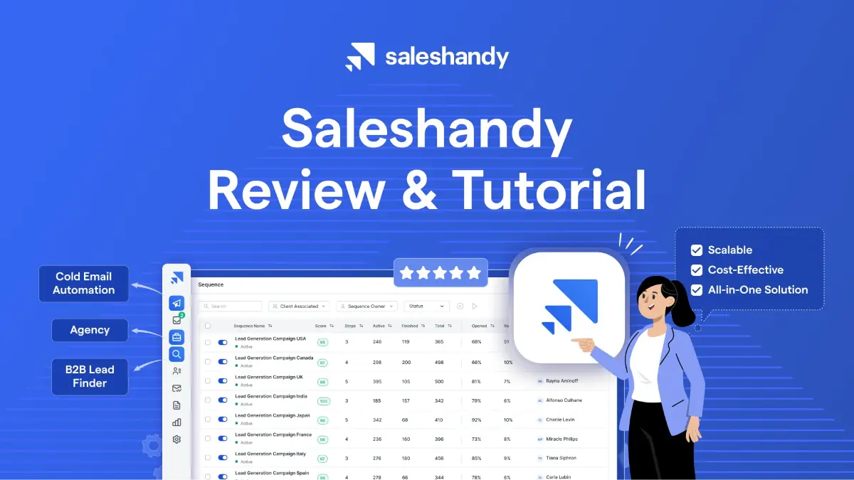 Saleshandy: The Ultimate Cold Email Platform for B2B Growth 1 Saleshandy Review Tutorial 1